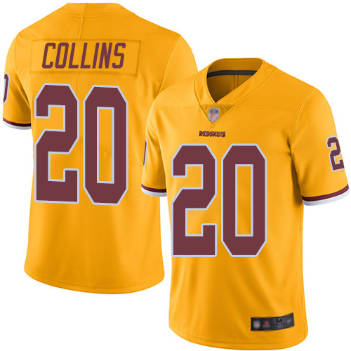 Washington Redskins Limited Gold Men Landon Collins Jersey NFL Football #20 Rush Vapor Untouchable